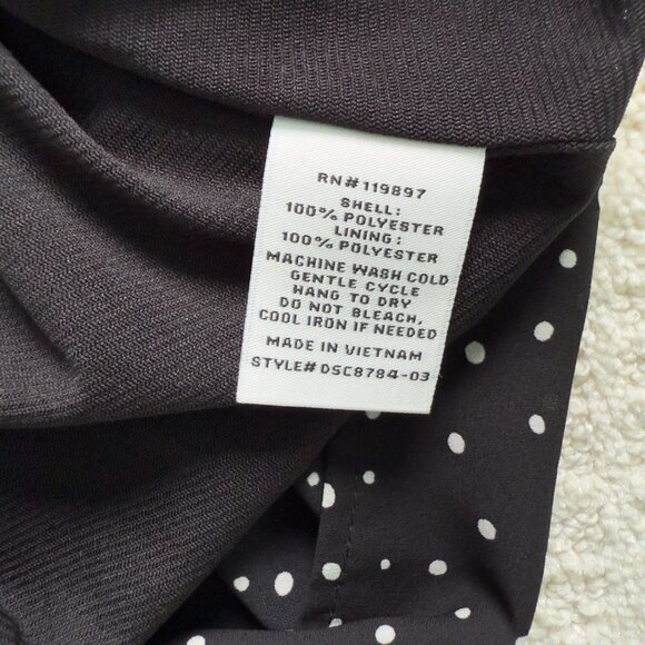 Collective Concepts | Black & White Polka Dot Mid-Length Sundress Sz M - Picture 6 of 6